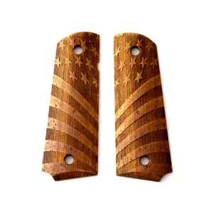 Chronicle 1911 Laser Engraved Wooden Grip - USA Pattern